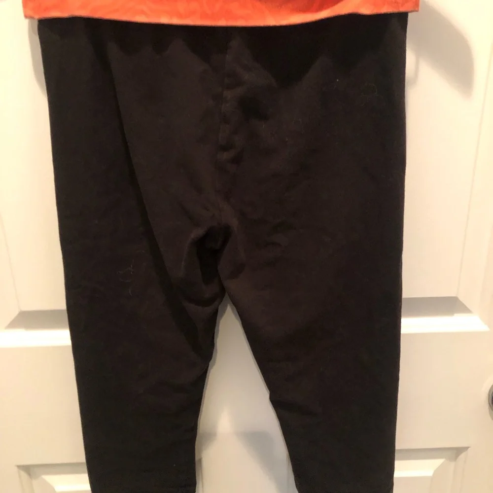 Justice Kids Black and Orange San Francisco Giants Yoga Leggings Pants